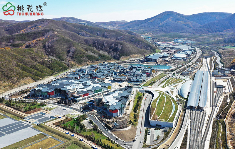 崇礼太子城冰雪小镇全景