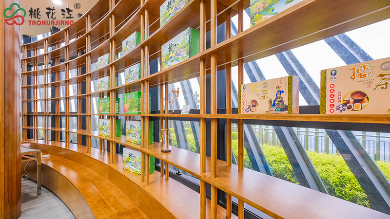 弧形立体竹置物架