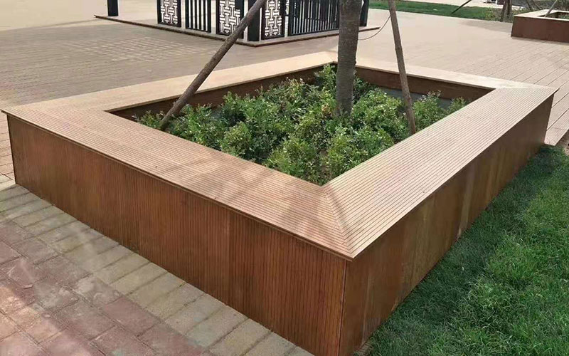 景观竹木围树椅，景观围树凳